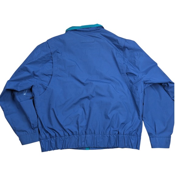 Vintage London Fog Windbreaker Jacket Mens Size Large Blue 80s 90s Pockets - Picture 8 of 8